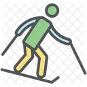 Ice Skating Skier Icon