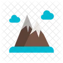Ice Mountain Mountain Cloud Icon