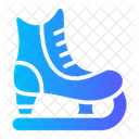 Ice Skate Boots Shoes Icon