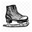 Ice Skates Shoe Footwear Icon