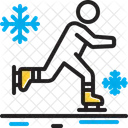 Ice Skating Skating Gliding Icon