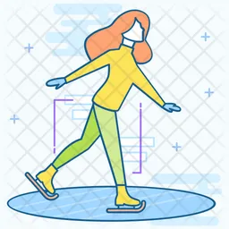 Ice Skating  Icon