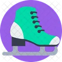 Ice Skating Skating Shoes Footwear Icon