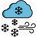 Ice Storm Snowstorm Natural Disaster Icon