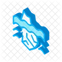 Iceberg Crash Climate Icon