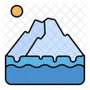 Iceberg Glacier Melt Icon