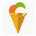 Icecream Waffle Dairy Icon