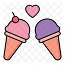 Icecream Love Dessert Icon