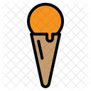 Icecream Cone Cold Cream Summer Frozen Soft Icon