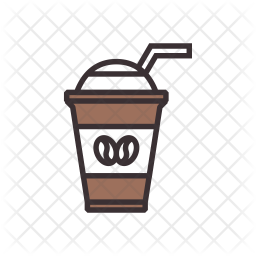 Download Iced coffee Icon of Colored Outline style - Available in ...