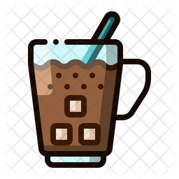 Download Free Iced Coffee Colored Outline Icon Available In Svg Png Eps Ai Icon Fonts