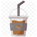 아이스 커피 차가운 커피 테이크아웃 아이콘