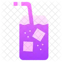 Iced Coffee Drink Glass Icon