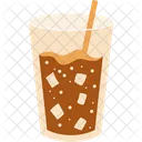 Iced Coffee On Glass  Icon