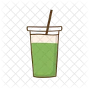 Iced Milk Green Tea Iced Green Tea Milk Tea Icon