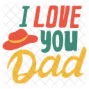 Ich liebe dich Papa  Symbol