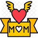 Ich liebe Mama-Banner  Symbol