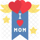 Ich liebe Mama-Banner  Symbol