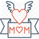 Ich liebe Mama-Banner  Symbol