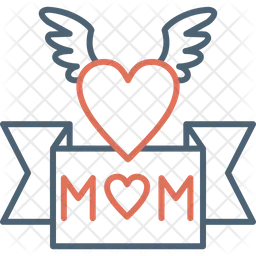 Ich liebe Mama-Banner  Symbol