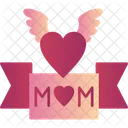 Ich liebe Mama-Banner  Symbol