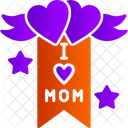 Ich liebe Mama-Banner  Symbol