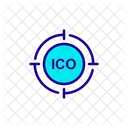 Ico Target Initial Coin Offering Icon