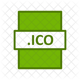 Ico File Icon - Download in Colored Outline Style