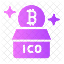 Ico Cryptocurrency Business And Finance Icon