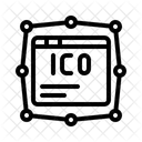 Ico Blockchain Cryptocurrency Icon
