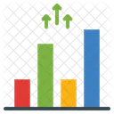 Ícone de crescimento do gráfico de linhas  Ícone