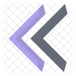 Ícone de seta dupla para a esquerda  Ícone
