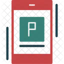 Icone Do Aplicativo De Estacionamento Icone Do Aplicativo Movel Simbolo Do Aplicativo De Estacionamento Ícone