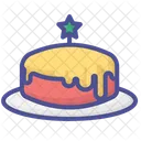 Ícones deliciosos de bolo de Natal  Ícone