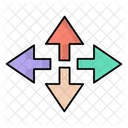 Icono De Flecha De Arrastre Icono