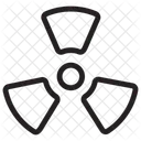 Icono Nuclear en estilo de línea  Icono