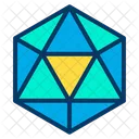 Figure Geometry Icosahedron Icon