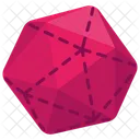 Icosahedron Geometric Shape Icon