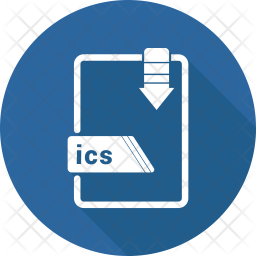 Ics file Icon - Download in Glyph Style