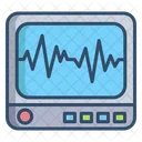 Icu Monitor Ventilator Machine Cardiogram Machine Icon