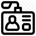 Piece Didentite Carte Identification Icône