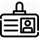 Piece Didentite Carte Identification Icône