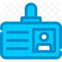 Piece Didentite Carte Identification Icône