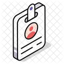 Piece Didentite Badge Carte Icône