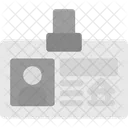 Piece Didentite Carte Identification Icône