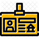 Piece Didentite Carte Identification Icône