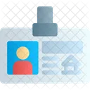 Piece Didentite Carte Identification Icône