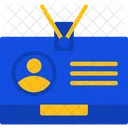 Id Badge Identification Access Icon