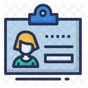 Id Badge Conference Icon