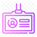 Id Card User Pass Icon